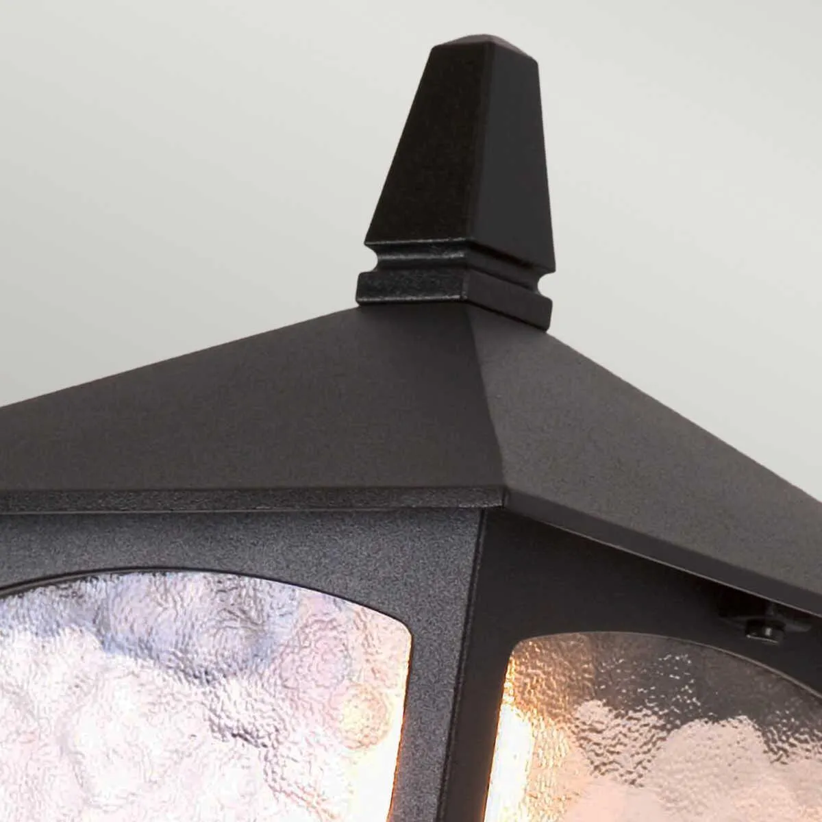 Elstead York Black Outdoor Uplighter Wall Light