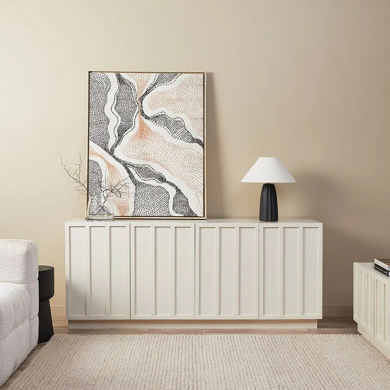 Emery Panel Buffet - Beige Mocka