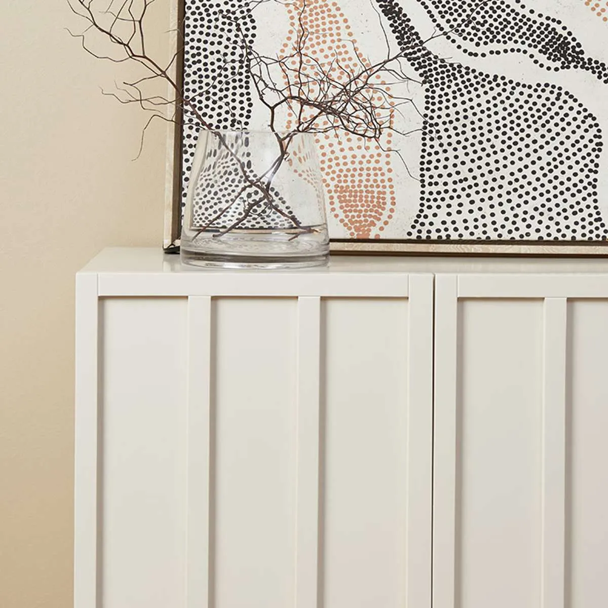 Emery Panel Buffet - Beige Mocka