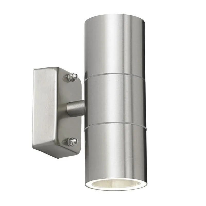 Endon Canon Stainless Steel Outdoor Up & Down Wall Light