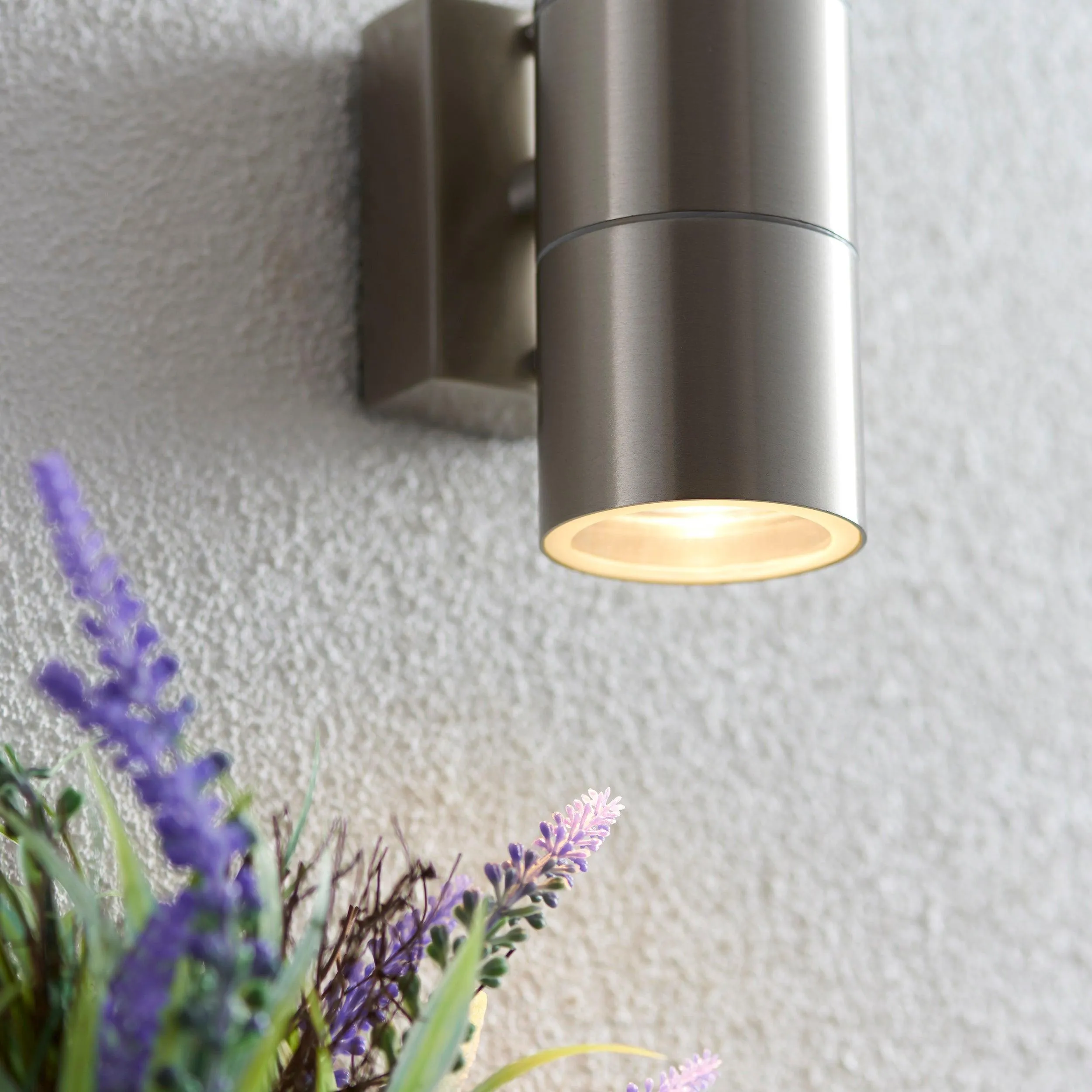 Endon Canon Stainless Steel Outdoor Up & Down Wall Light