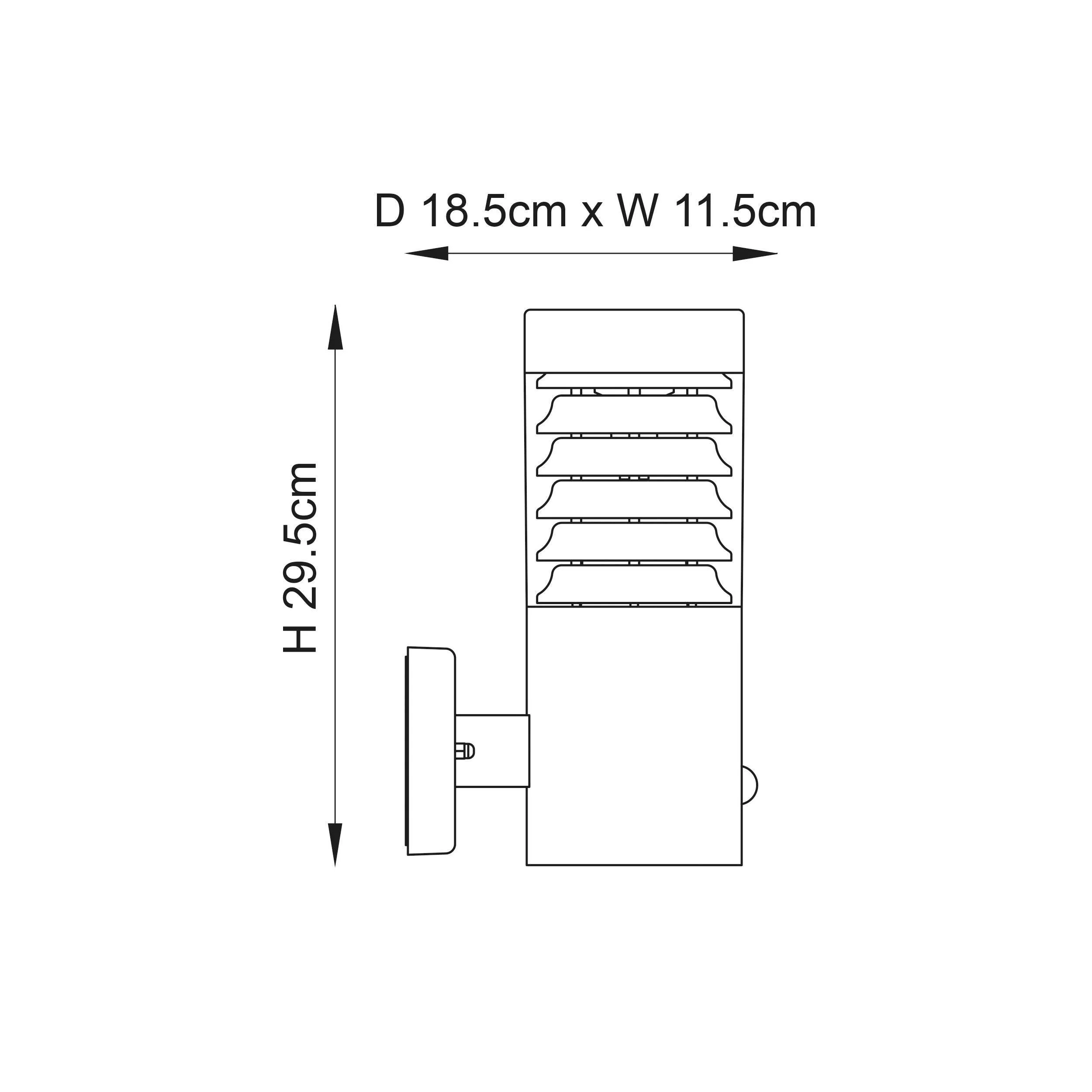 Endon Equinox Stainless Steel LED PIR Outdoor Wall Light