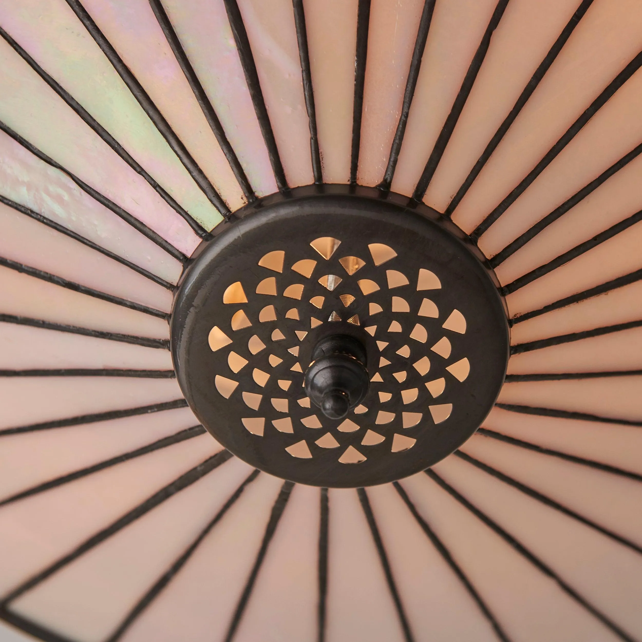 Fargo Medium Inverted Tiffany Ceiling Light (adjustable)