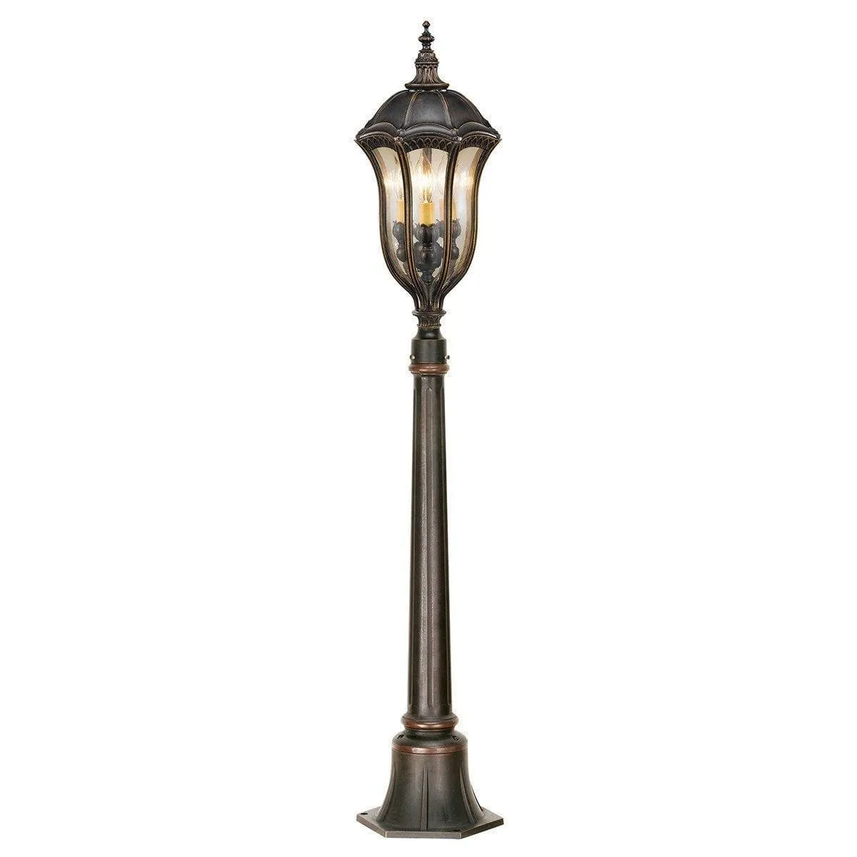 Feiss Baton Rouge Walnut Outdoor Bollard Light