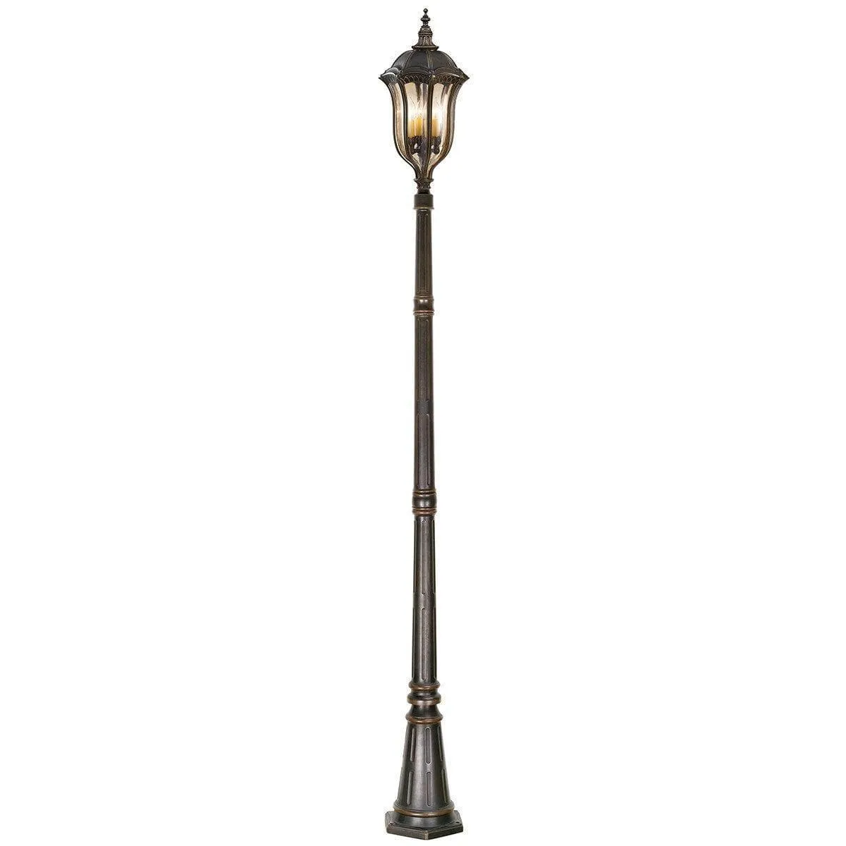 Feiss Baton Rouge Walnut Outdoor Lamp Post Lantern