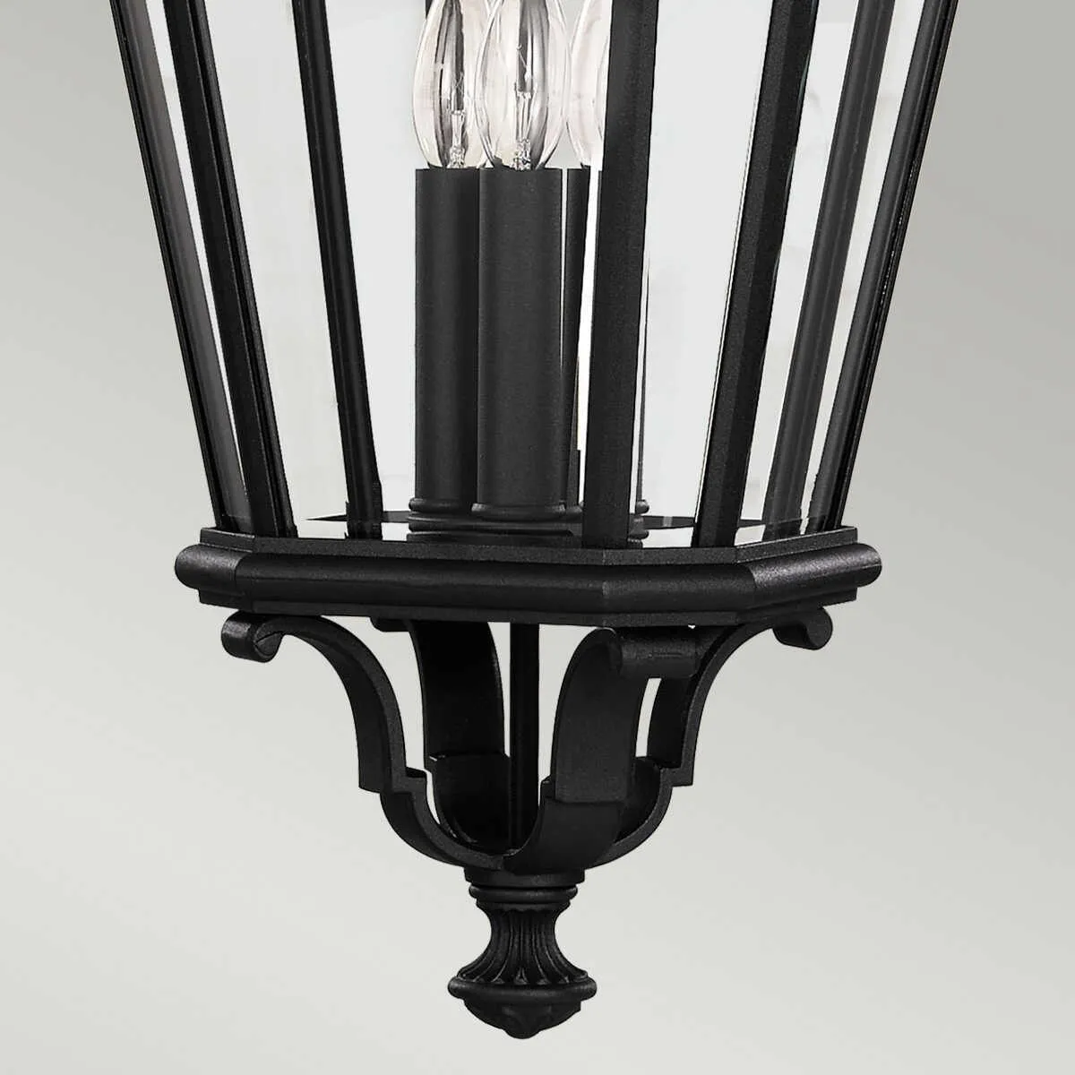 Feiss Cotswold Lane Black Large Outdoor Pendant Light