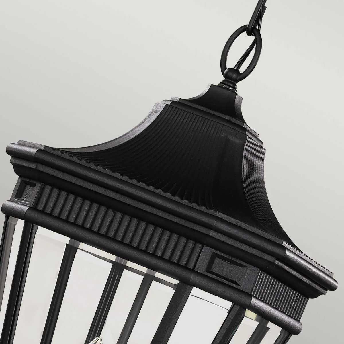 Feiss Cotswold Lane Black Large Outdoor Pendant Light