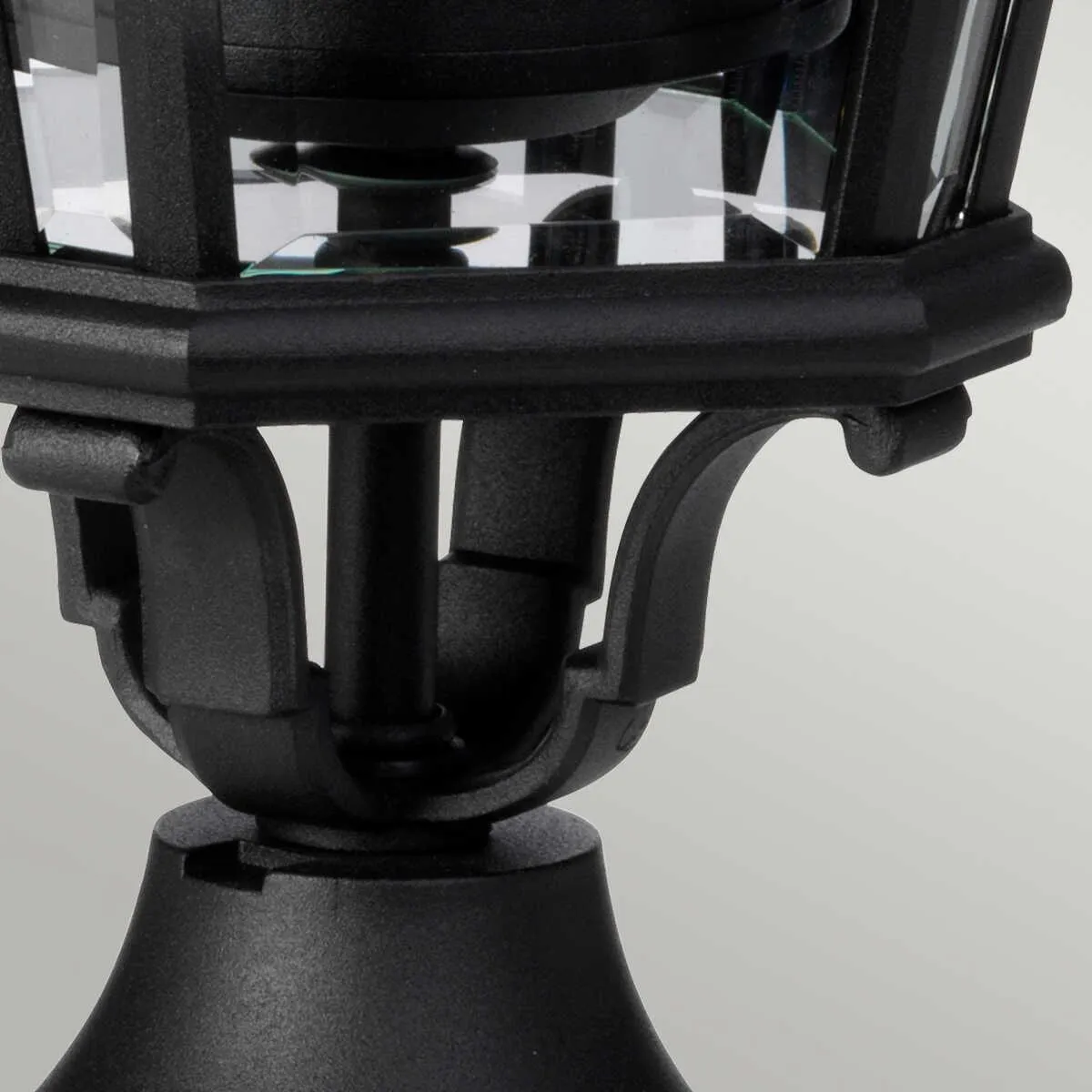Feiss Cotswold Lane Black Medium Outdoor Pedestal Lantern