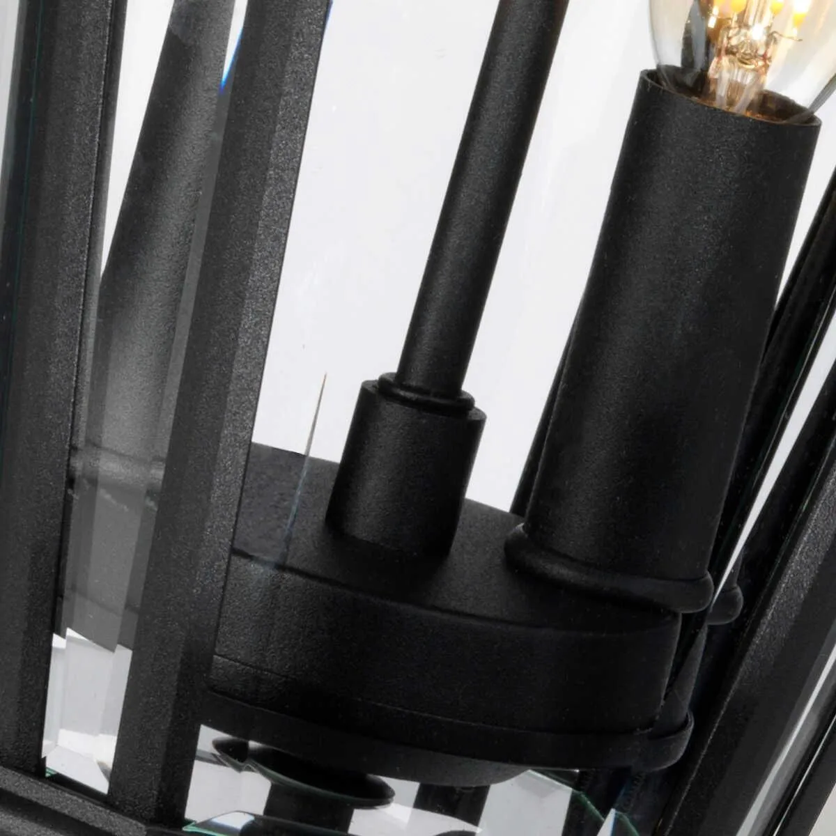 Feiss Cotswold Lane Black Medium Outdoor Pedestal Lantern