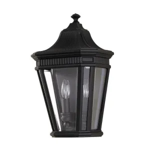 Feiss Cotswold Lane Black Outdoor Half Wall Light