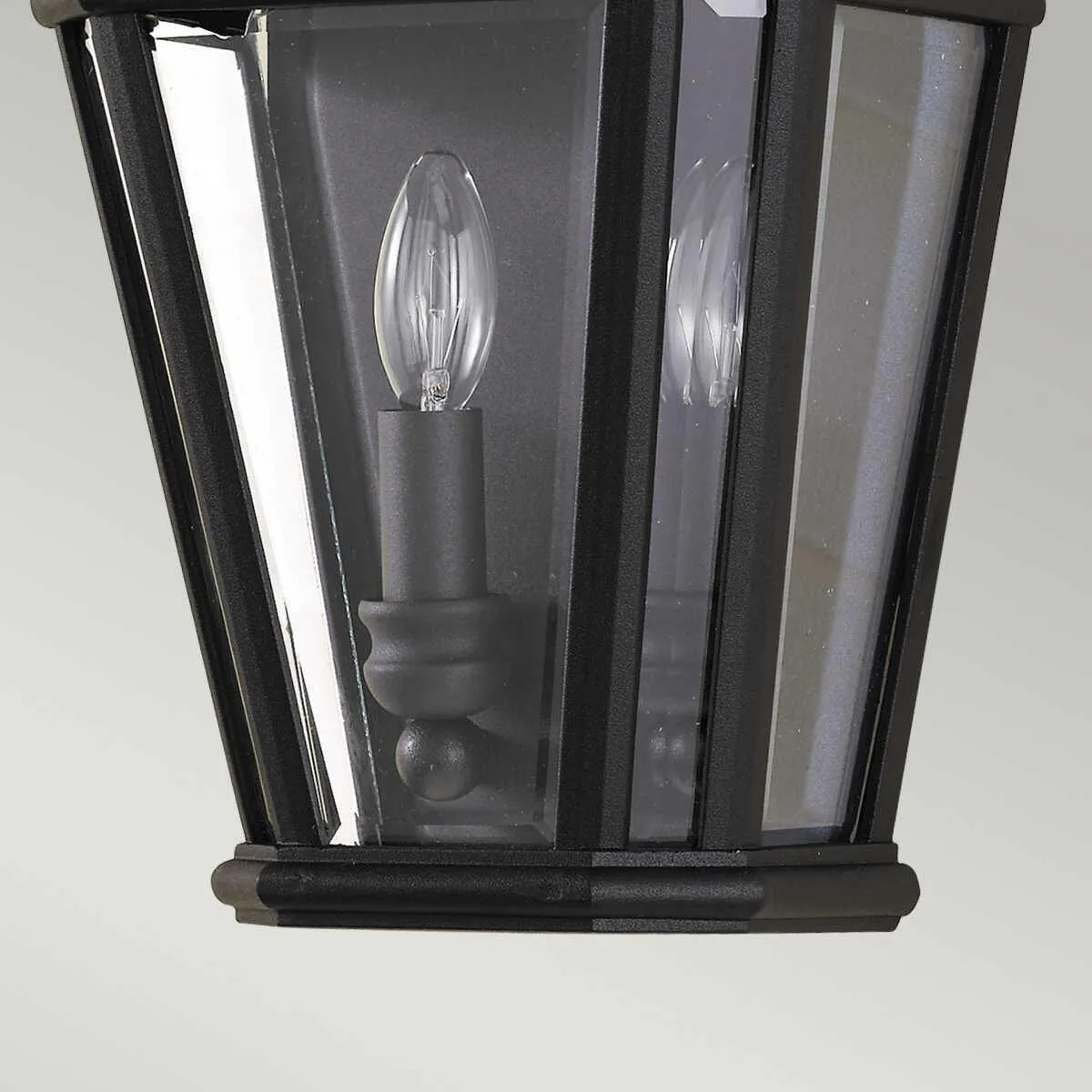 Feiss Cotswold Lane Black Outdoor Half Wall Light