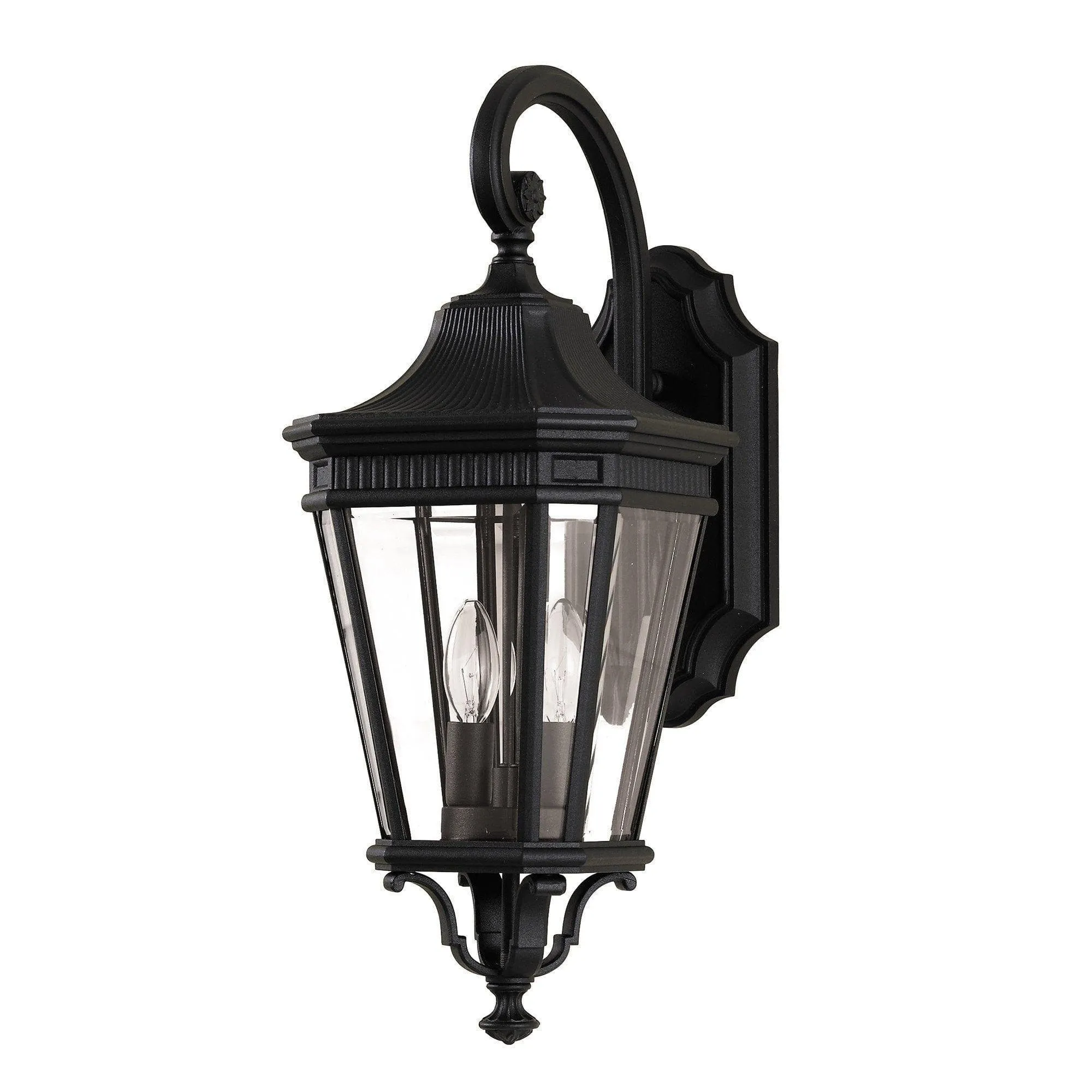 Feiss Cotswold Lane Black Outdoor Medium Wall Light