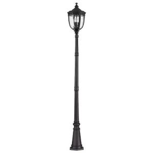 Feiss English Bridle Black Large Outdoor Lamp Post Lantern