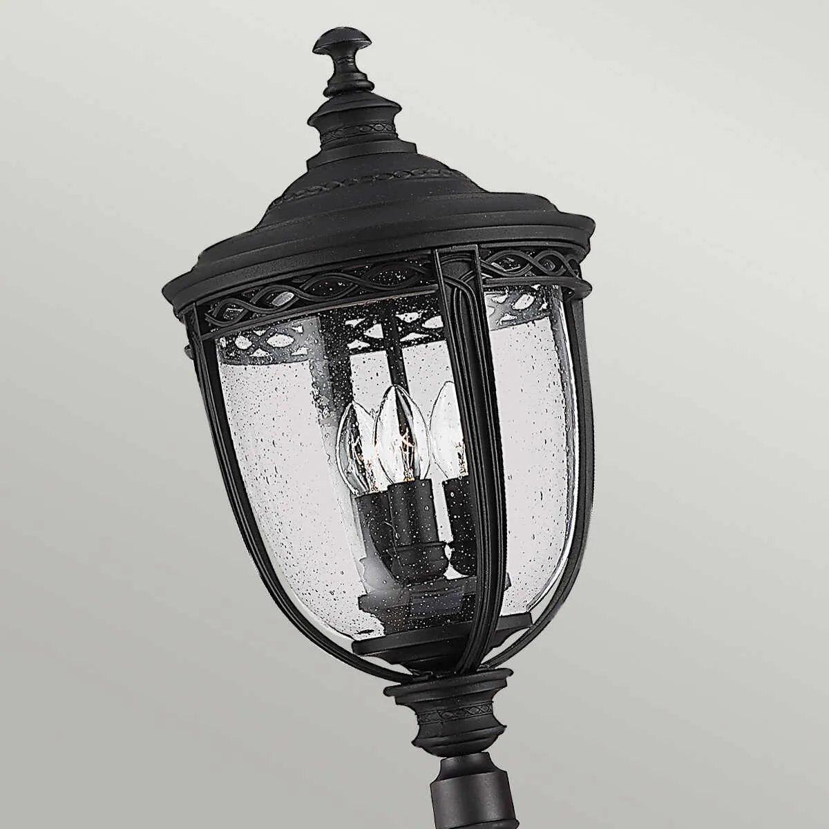 Feiss English Bridle Black Large Outdoor Lamp Post Lantern