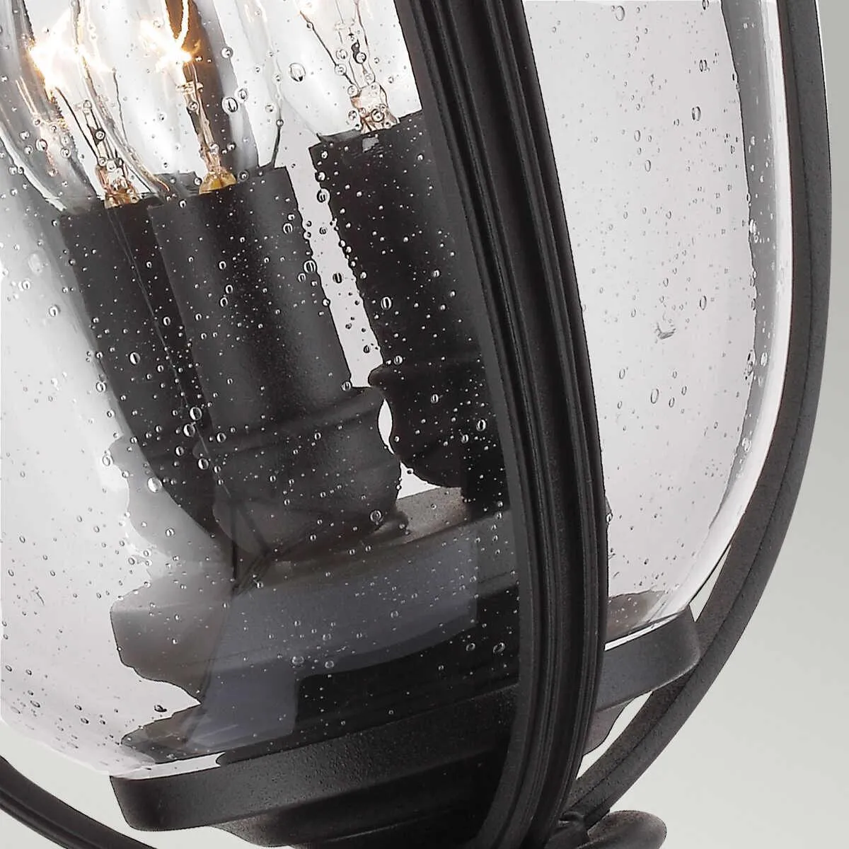 Feiss English Bridle Black Large Outdoor Pedestal Lantern