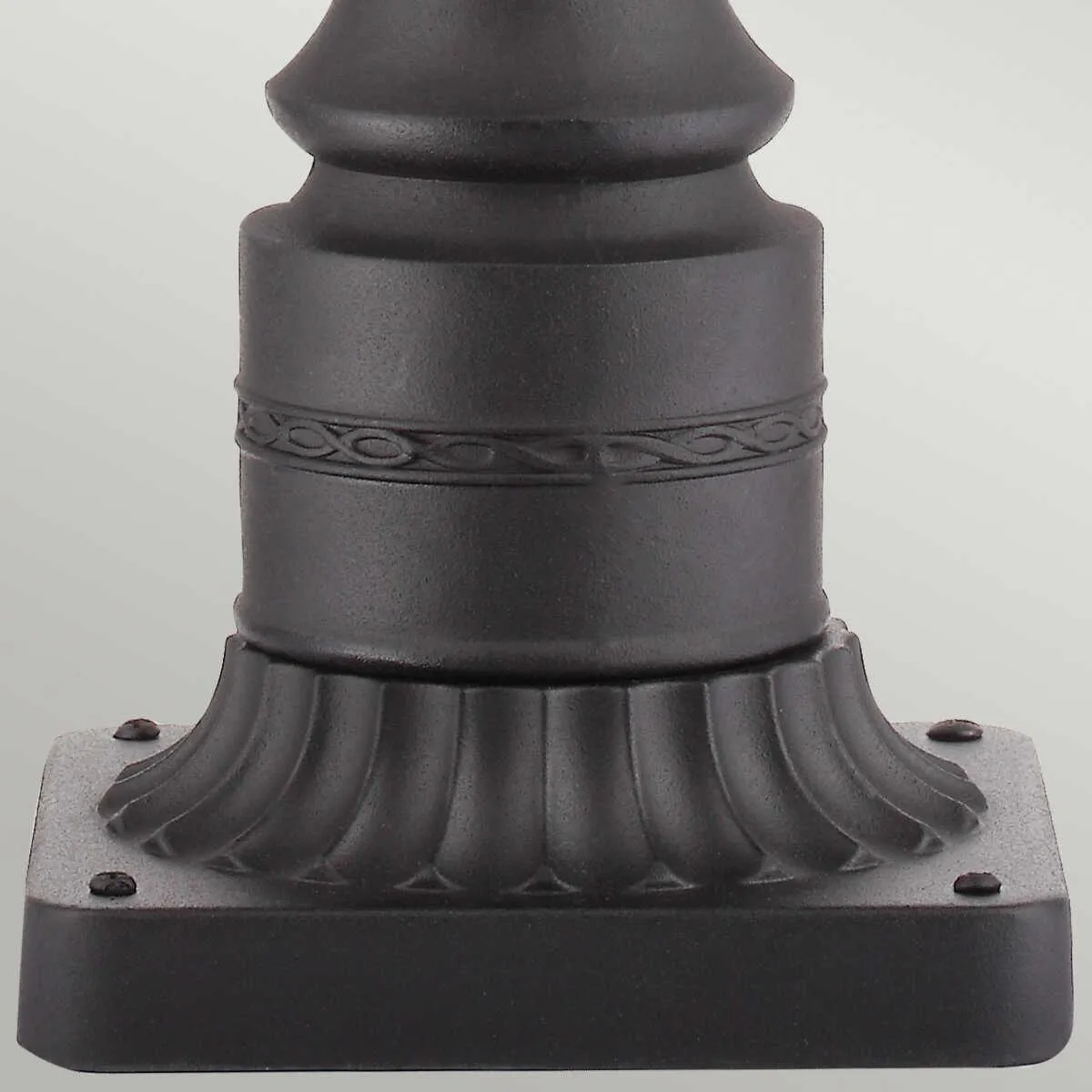 Feiss English Bridle Black Large Outdoor Pedestal Lantern