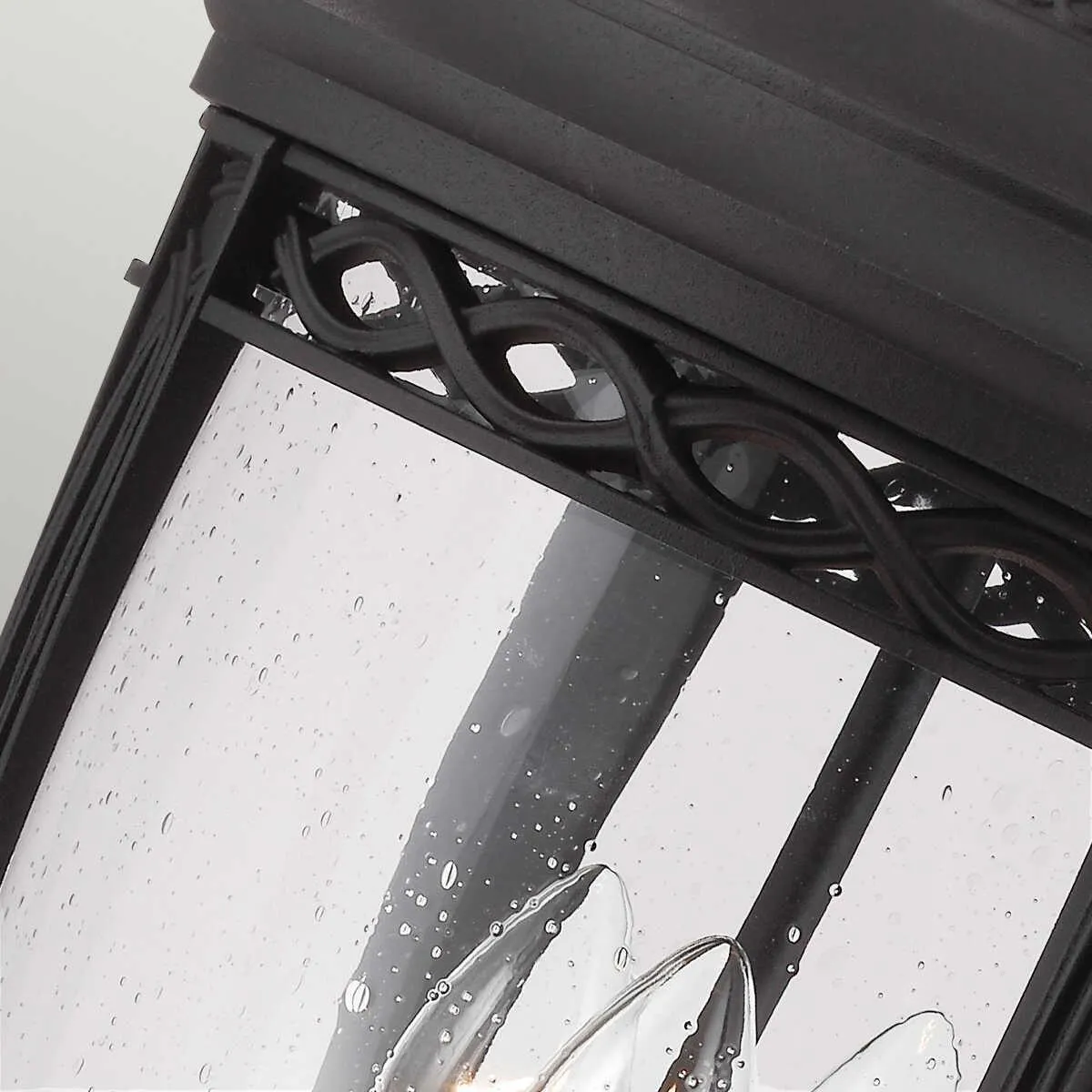 Feiss English Bridle Black Large Outdoor Pedestal Lantern