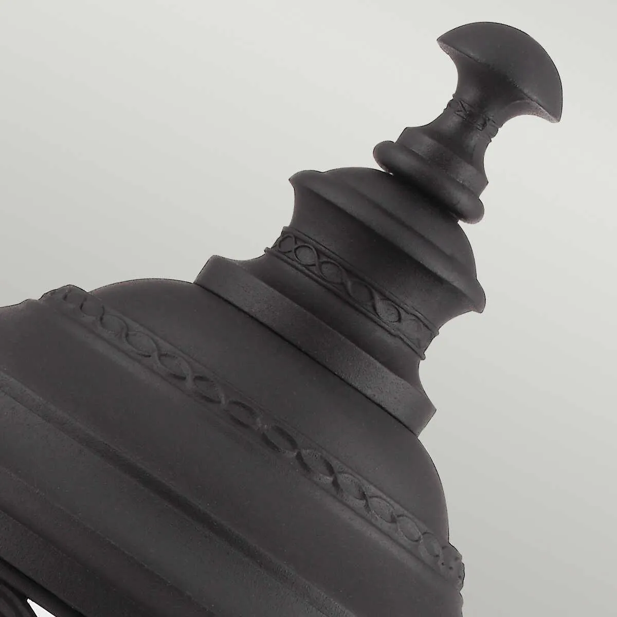 Feiss English Bridle Black Large Outdoor Pedestal Lantern