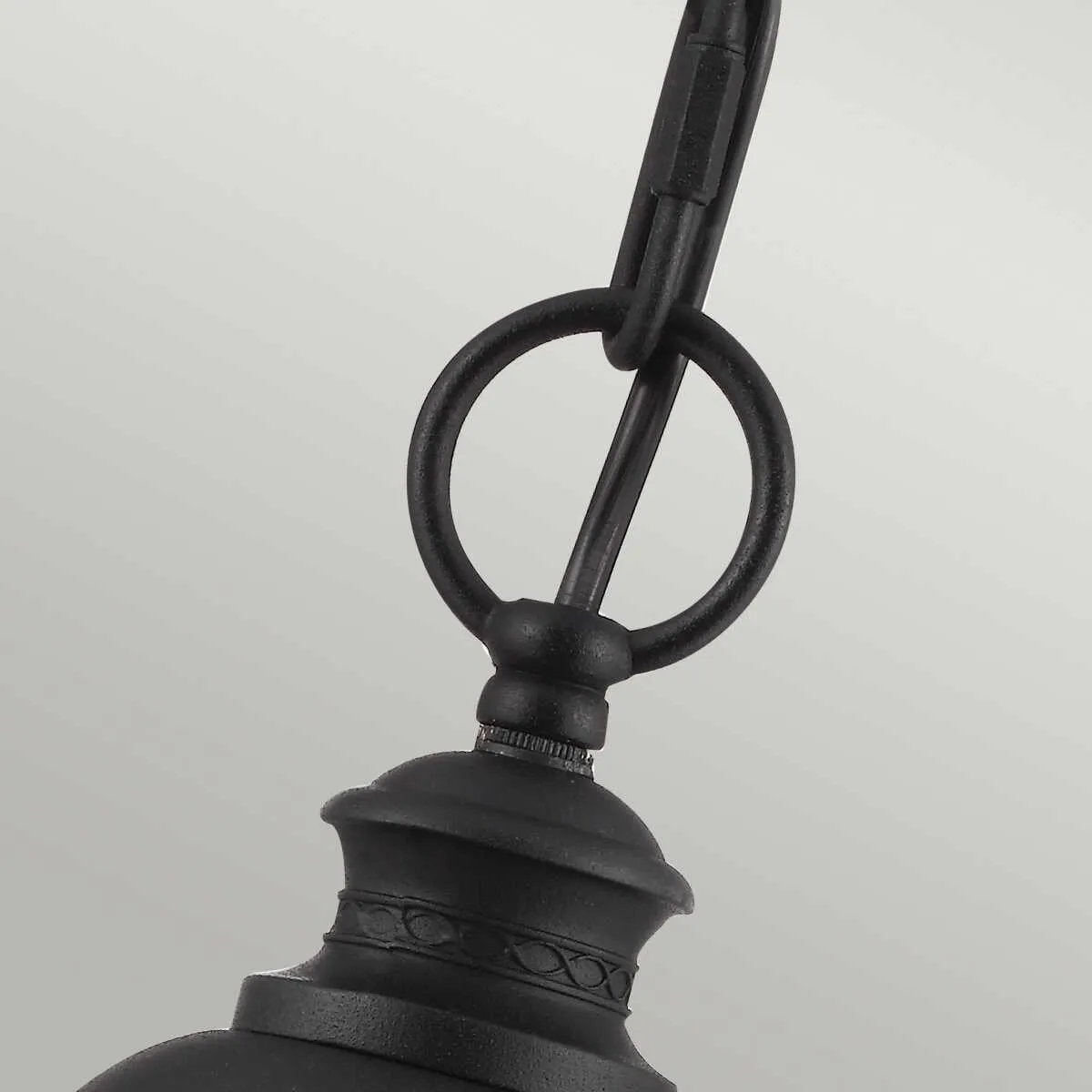 Feiss English Bridle Black Large Outdoor Pendant Light