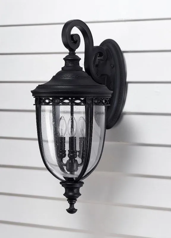 Feiss English Bridle Black Large Outdoor Wall Light