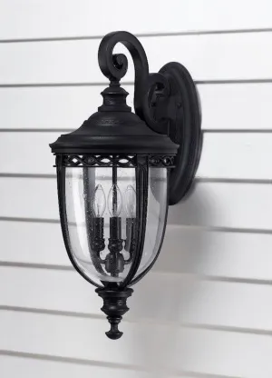 Feiss English Bridle Black Large Outdoor Wall Light