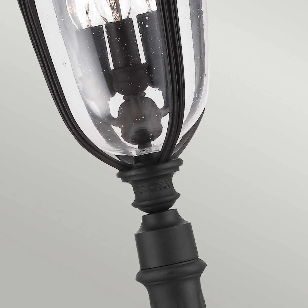 Feiss English Bridle Black Medium Outdoor Bollard Lantern