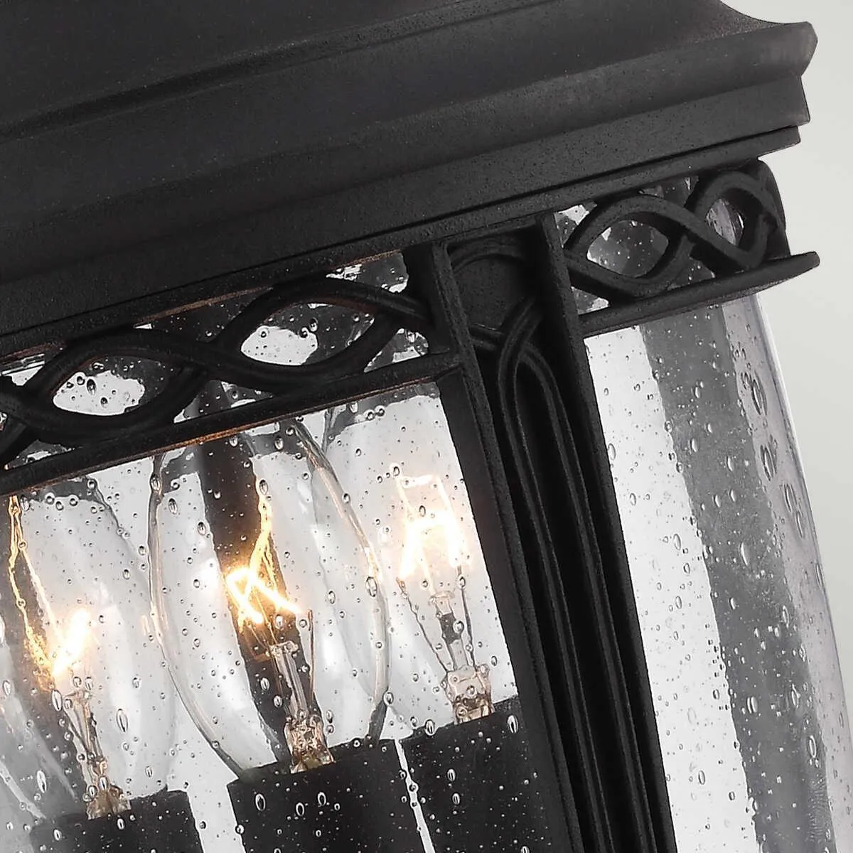 Feiss English Bridle Black Medium Outdoor Pendant Light