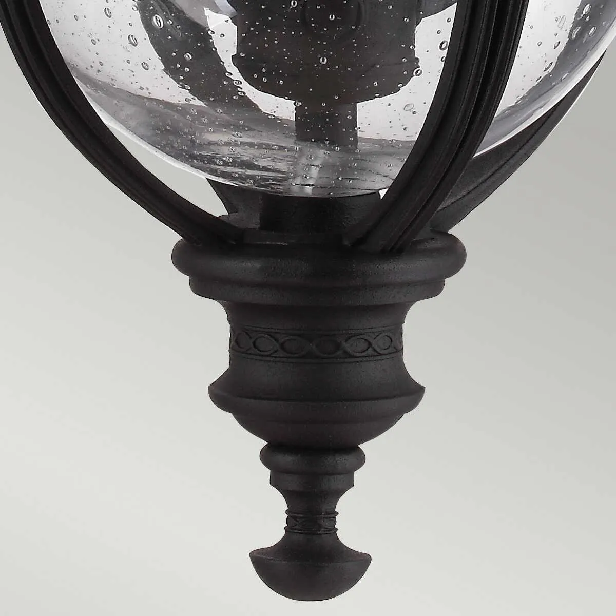 Feiss English Bridle Black Medium Outdoor Pendant Light