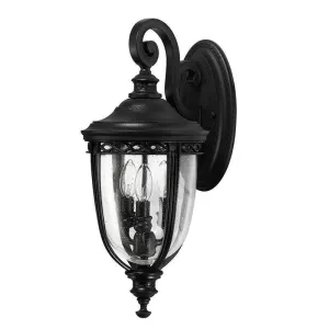 Feiss English Bridle Black Medium Outdoor Wall Light