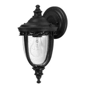 Feiss English Bridle Black Small Outdoor Wall Light