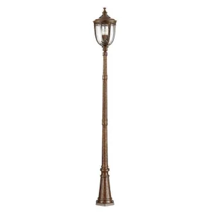 Feiss English Bridle Bronze Large Outdoor Lamp Post