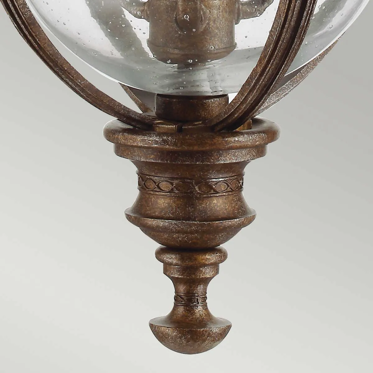 Feiss English Bridle Bronze Large Outdoor Pendant Light