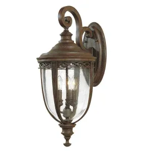 Feiss English Bridle Bronze Large Outdoor Wall Light