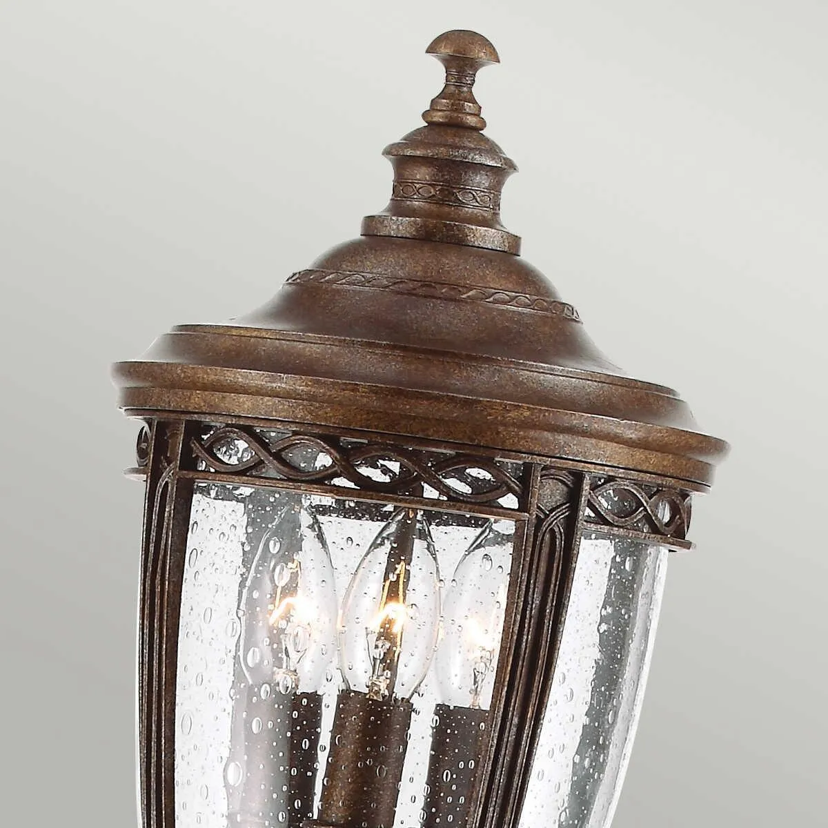 Feiss English Bridle Bronze Medium Outdoor Bollard Lantern