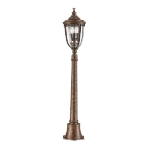 Feiss English Bridle Bronze Medium Outdoor Bollard Lantern