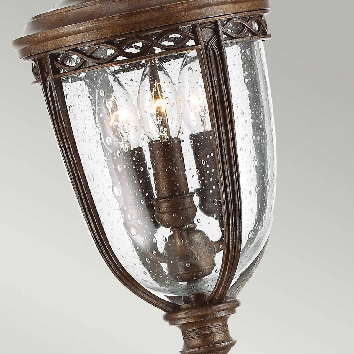 Feiss English Bridle Bronze Medium Outdoor Bollard Lantern