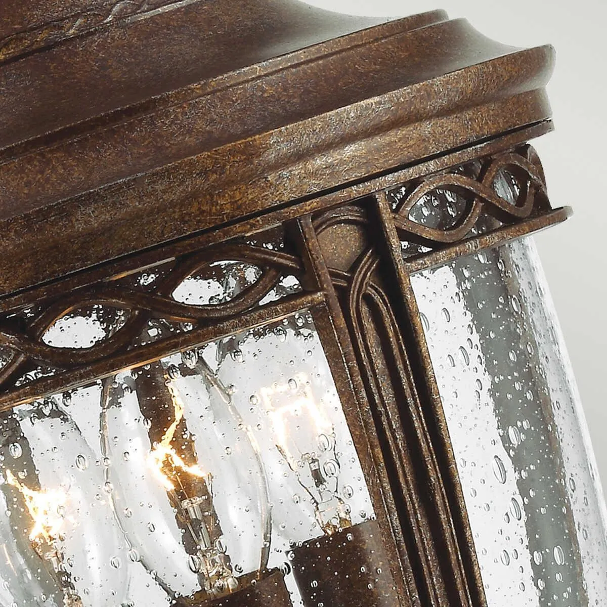 Feiss English Bridle Bronze Medium Outdoor Pendant Light