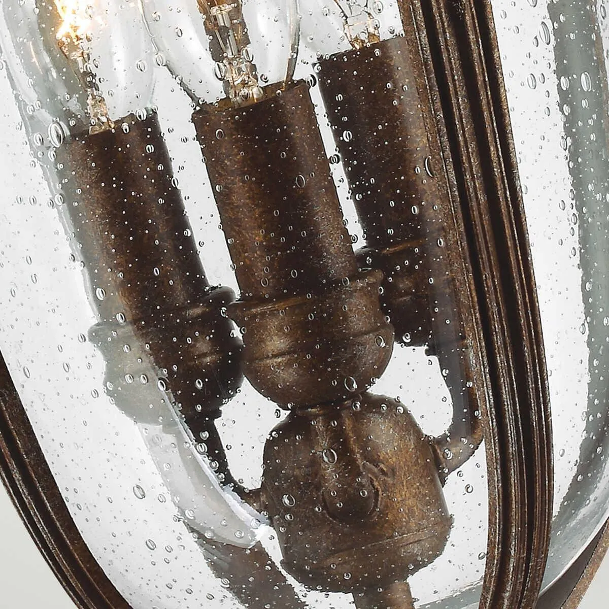 Feiss English Bridle Bronze Medium Outdoor Pendant Light