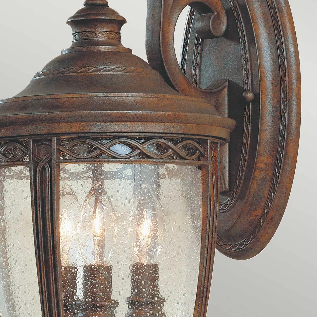Feiss English Bridle Bronze Medium Outdoor Wall Light