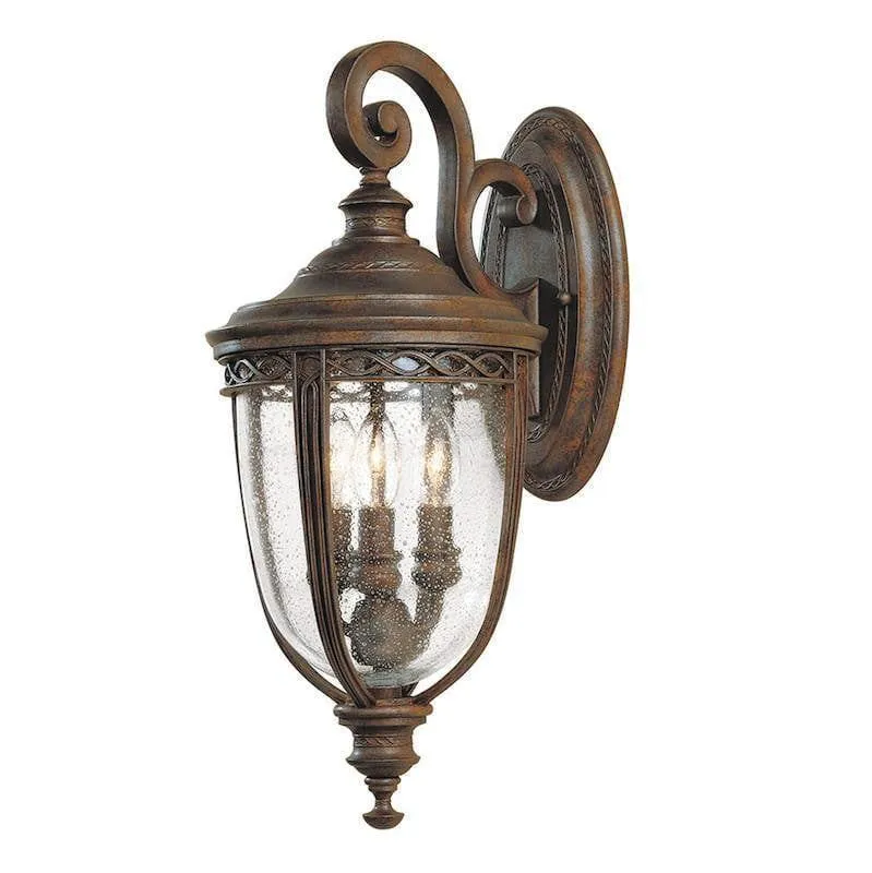 Feiss English Bridle Bronze Medium Outdoor Wall Light
