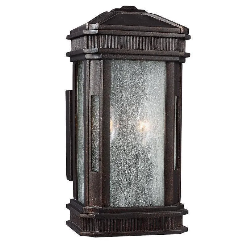 Feiss Federal Bronze 2 Light Outdoor Wall Light