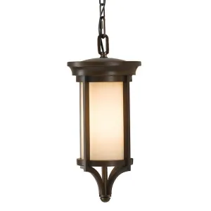 Feiss Heritage Bronze Small Outdoor Pendant Light
