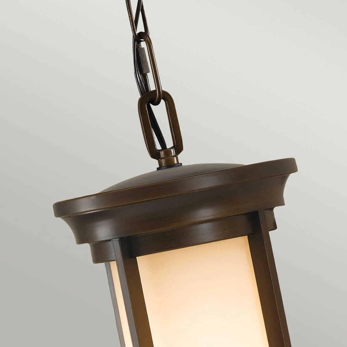 Feiss Heritage Bronze Small Outdoor Pendant Light