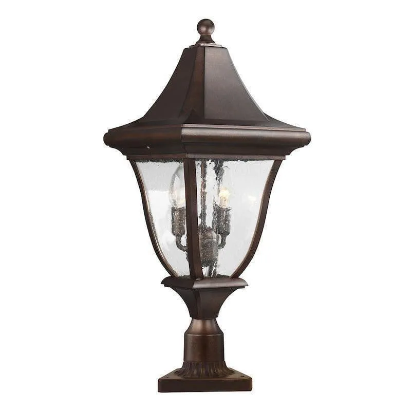Feiss Oakmont 3 Light Bronze Outdoor Post Light