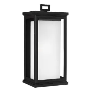 Feiss Roscoe Large Black Outdoor Wall Light