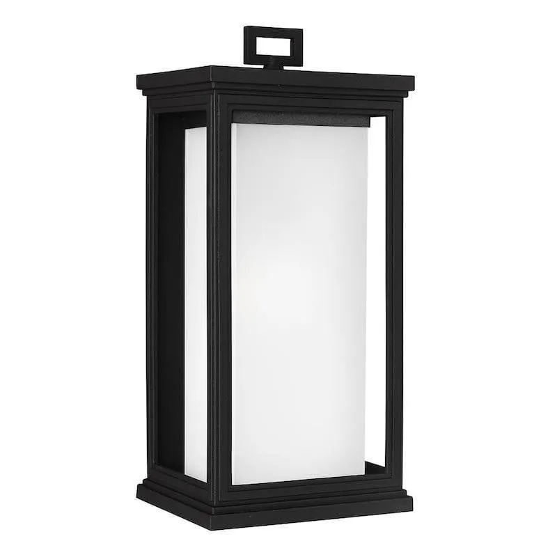 Feiss Roscoe Large Black Outdoor Wall Light