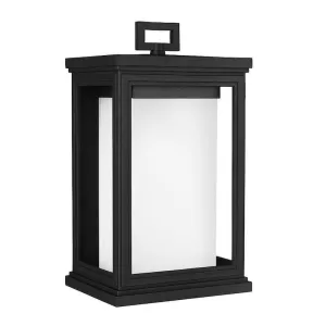 Feiss Roscoe Medium Black Outdoor Wall Light