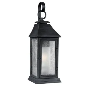 Feiss Shepherd Medium Weathered Zinc Outdoor Wall Light