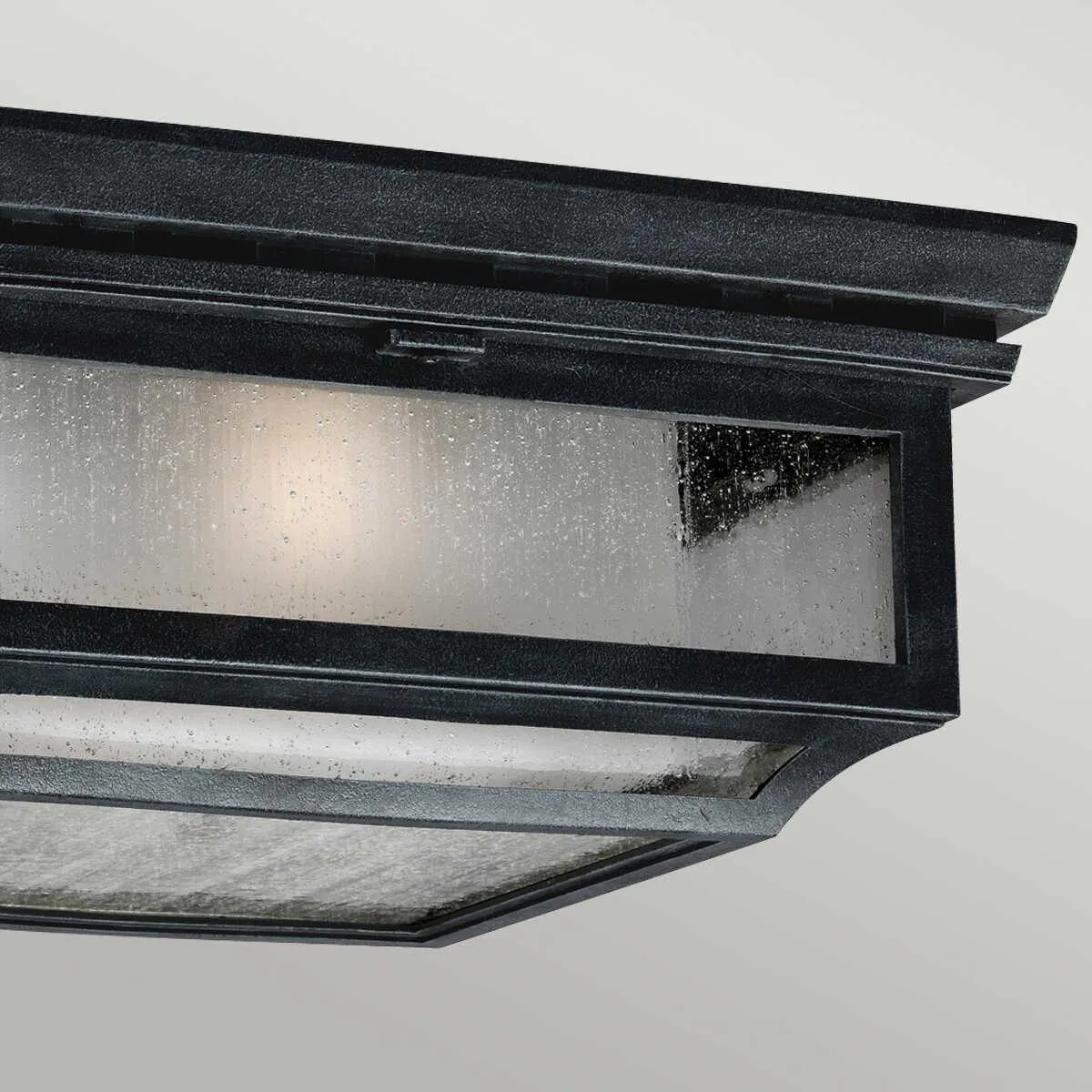 Feiss Shepherd Outdoor Weathered Zinc Flush Light