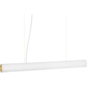 Ferm Living Vuelta Suspension Lamp Brass 100, White